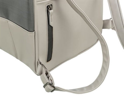 Trixie Hunde-Rucksack Citystyle Kunstleder Hellgrau