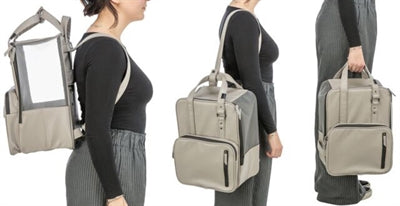 Trixie Hunde-Rucksack Citystyle Kunstleder Hellgrau