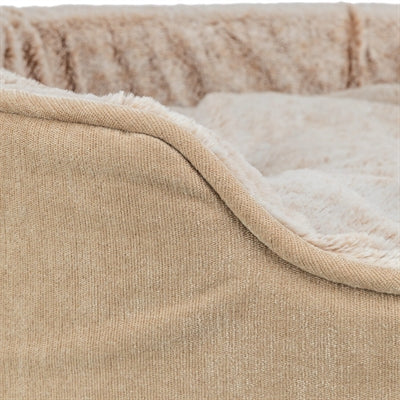 Trixie Vital Hundekorb Lino Soft Oval Beige/Creme