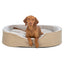 Trixie Vital Hundekorb Lino Soft Oval Beige/Creme