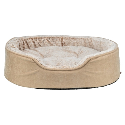 Trixie Vital Hundekorb Lino Soft Oval Beige/Creme