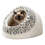 Trixie Katzenkorb Iglu Leo Plüsch Creme / Pantherdruck