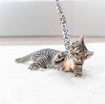 Trixie Katze Stick Schwanz Panther Druck Plüsch Mit Katzenminze