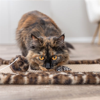 Trixie Leo Panther Print Kratzmatte Braun