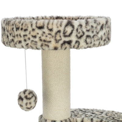 Trixie Leo Panther Print Kratzbaum Rund Creme