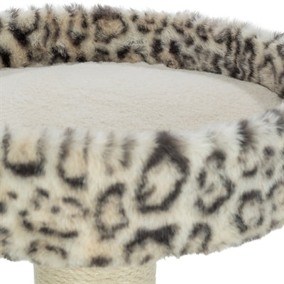 Trixie Leo Panther Print Kratzbaum Rund Creme