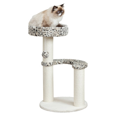 Trixie Leo Panther Print Kratzbaum Rund Creme