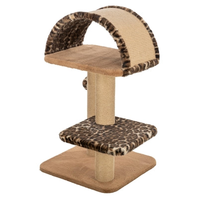 Trixie Kratzbaum Leo Panther Print Lair Mit Bogen Braun