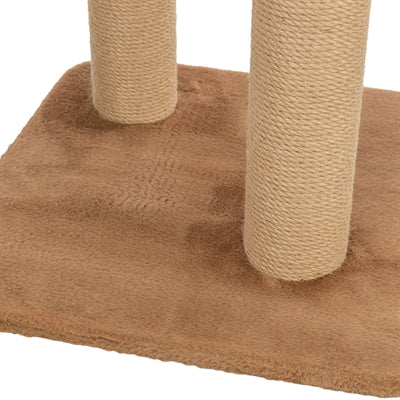 Trixie Kratzbaum Leo Panther Print Lair Mit Bogen Braun