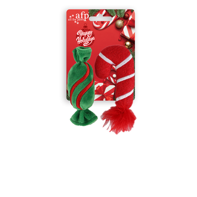 AFP Happy Holidays 2-Pack Süßigkeit & Zuckerstange
