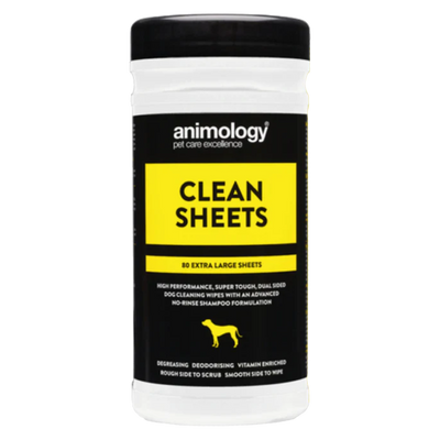 Animology Clean Sheets Extra Large Dog Wipes 80 pcs