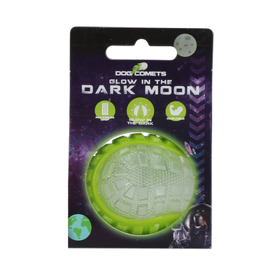 Dog Comets Glow In The Dark Moon Ball S Grün