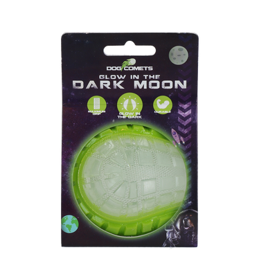 Dog Comets Glow In The Dark Moon Ball M Grün