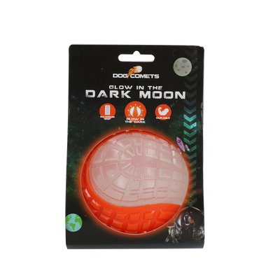 Dog Comets Glow In The Dark Moon Ball L Orange
