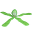 Dog Comets Alien Octo L Grün