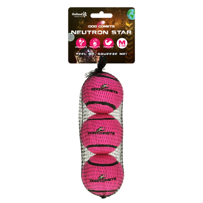 Dog Comets Neutron Star Tennisball Mit Quietscher M Rosa (3-pack)
