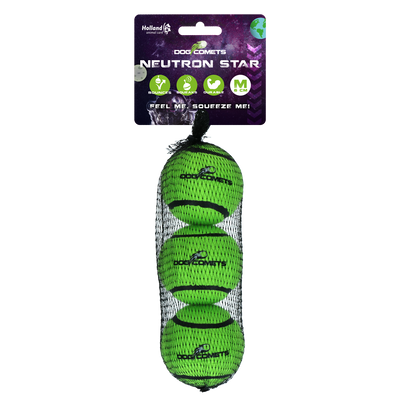 Dog Comets Neutron Star Tennisball Mit Quietscher M Grün (3-pack)