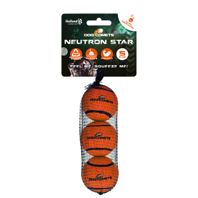 Dog Comets Neutron Star Tennisball Mit Quietscher S Orange (3-pack)