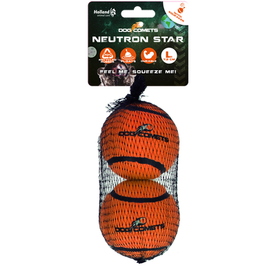 Dog Comets Neutron Star Tennisball Mit Quietscher L Orange (2-pack)