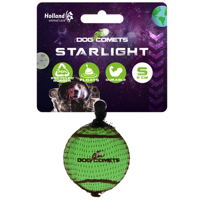 Dog Comets Starlight Tennisball S Grün