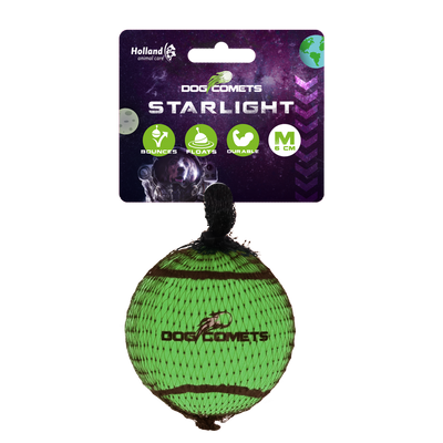 Dog Comets Starlight Tennisball M Grün
