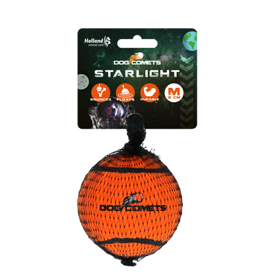 Dog Comets Starlight Tennisball M Orange