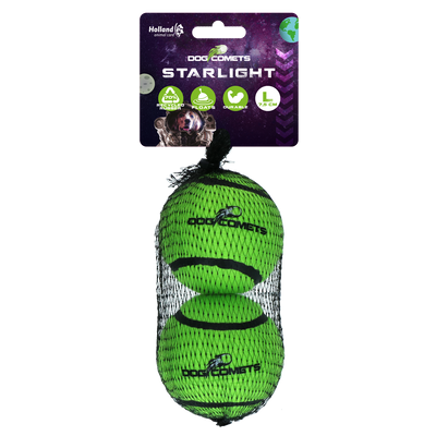 Dog Comets Starlight Tennisball L Grün (2-pack)