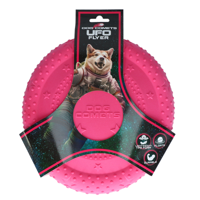 Dog Comets UFO Flyer Rosa