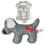 Doggy Doodles Donkey braun Welpe Dunkelgrau