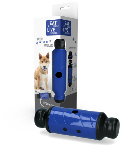 Eat Slow Live Longer Feed & Treat Roller Blau L