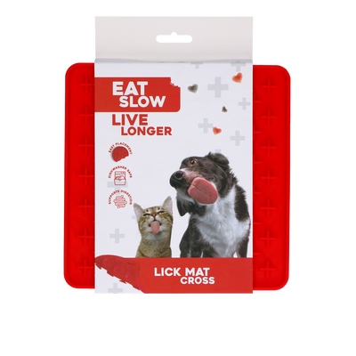 Eat Slow Live Longer Lick Mat Cross Rot