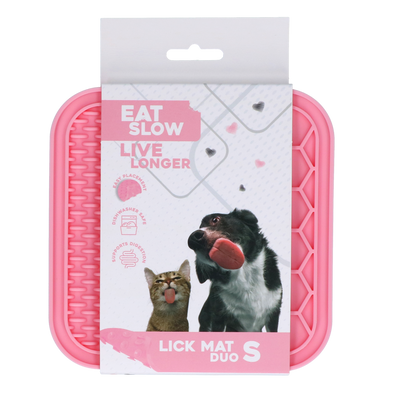 Eat Slow Live Longer Lick Mat Duo S Rosa