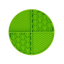 Eat Slow Live Longer Lick Mat Dimensions Circle Grün