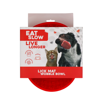 Eat Slow Live Longer Lick Mat Wobble Bowl Rot