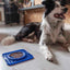 Eat Slow Live Longer Lick Mat Wave Blau