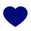Eat Slow Live Longer Lick Mat Lovely Heart Blau