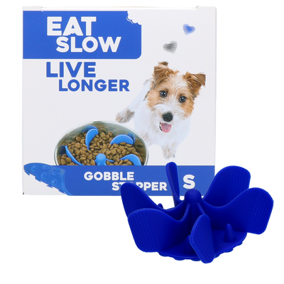 Eat Slow Live Longer Gobble Stopper, Größe S blau