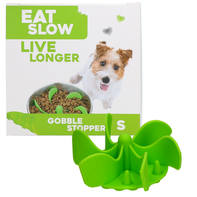 Eat Slow Live Longer Gobble Stopper, Größe S grün
