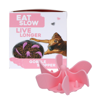 Eat Slow Live Longer Gobble Stopper Rosa