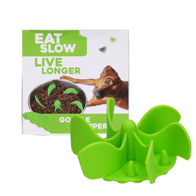 Eat Slow Live Longer Gobble Stopper Grün