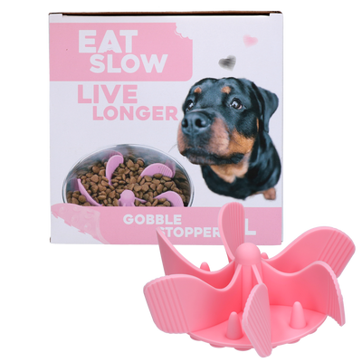 Eat Slow Live Longer Gobble Stopper Rosa L