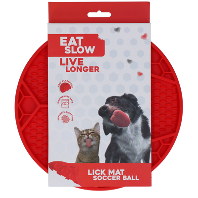Eat Slow Live Longer Lick Mat Soccer Ball Rot
