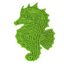 Eat Slow Live Longer Lick Mat Seahorse Grün