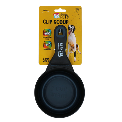 Excellent Pets Fütterschaufel mit Verriegelungsclip 2 cup