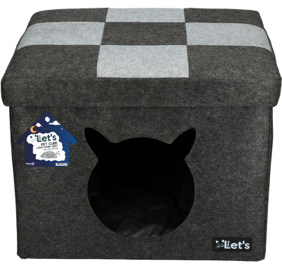 Let's sleep Pet Cube Helles/Dunkelgrau