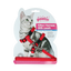 Pawise Kitten Harness With Leash Red/Blue S