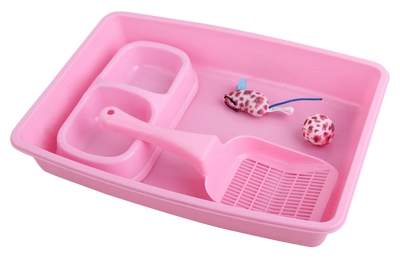 Pawise Kitten Starter Set Rosa