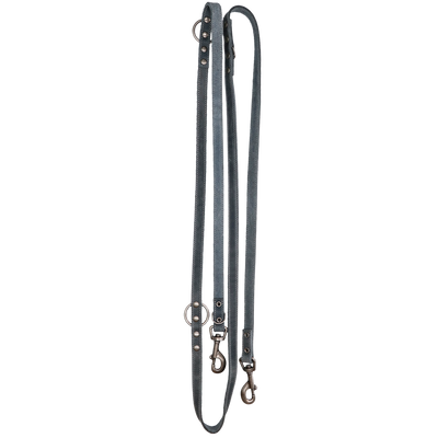 Spotted! Pro Leder Trainingsleine Grau 1,6 x 250 cm