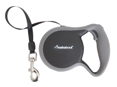 Walkabout Retractable Leash Schwarz XS