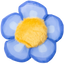 Yeowww! Daisy's Flower Tops Blue